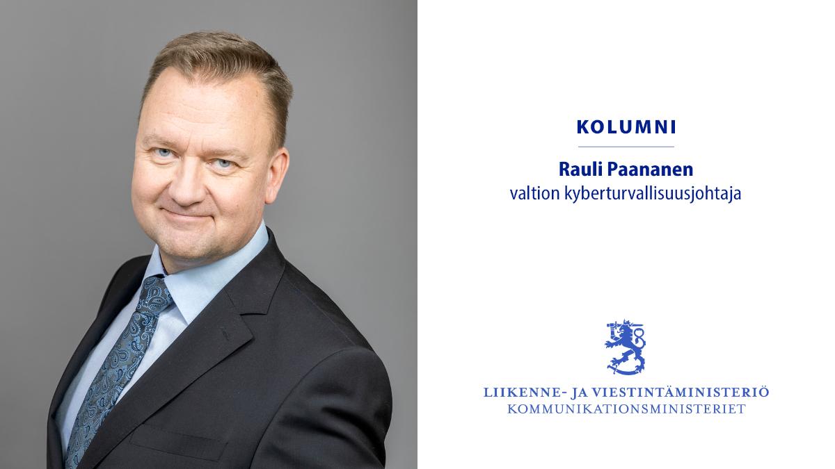 Valtion kyberturvallisuusjohtaja Rauli Paananen.