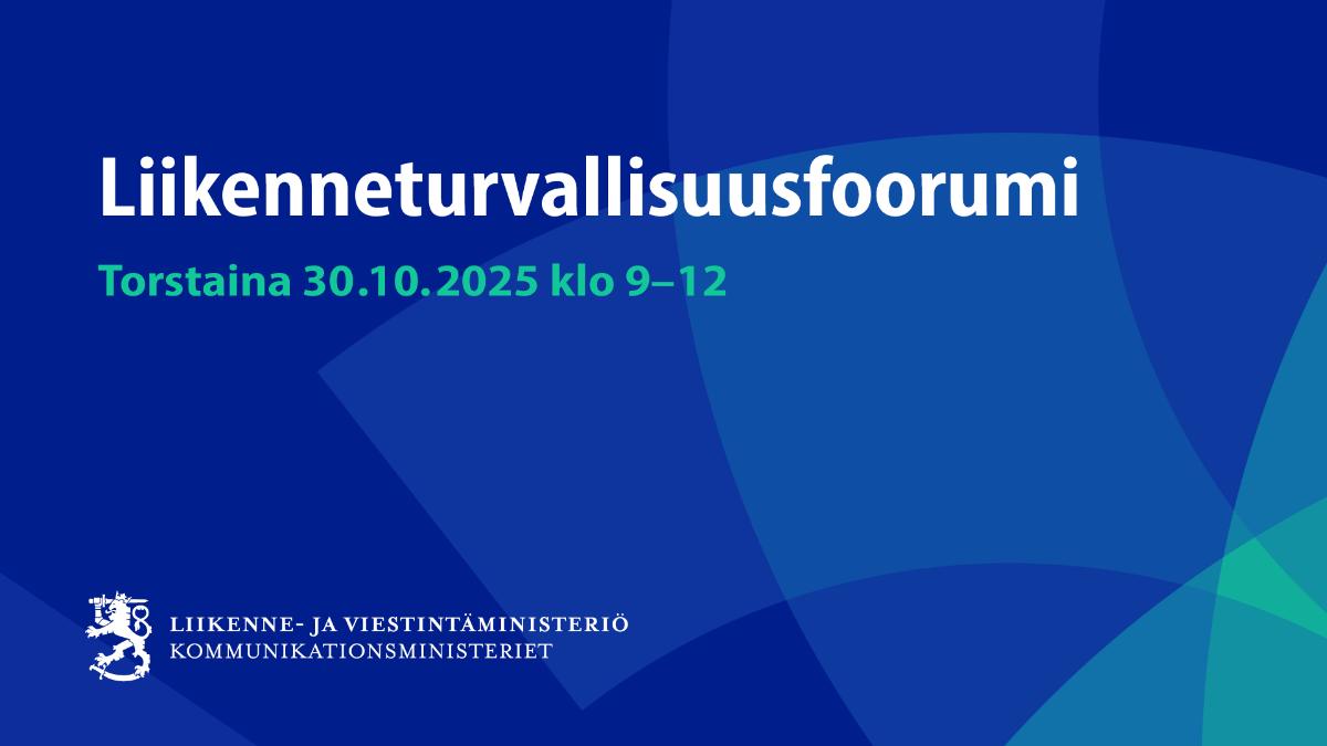 Trafiksäkerhetsforum torsdagen den 30 oktober 2025 kl. 9–12.