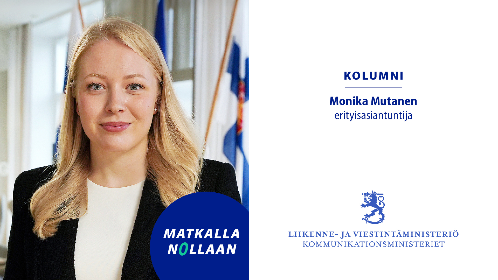 Erityisasiantuntija Monika Mutanen. (Kuva: LVM)