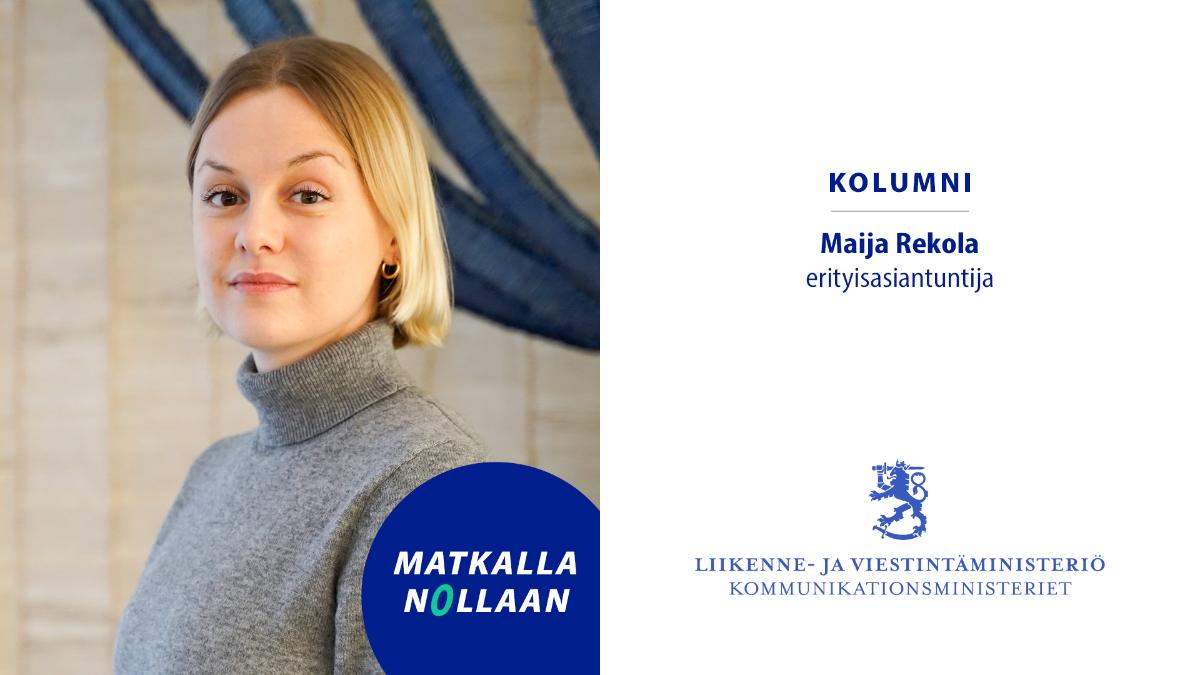 Erityisasiantuntija Maija Rekola.