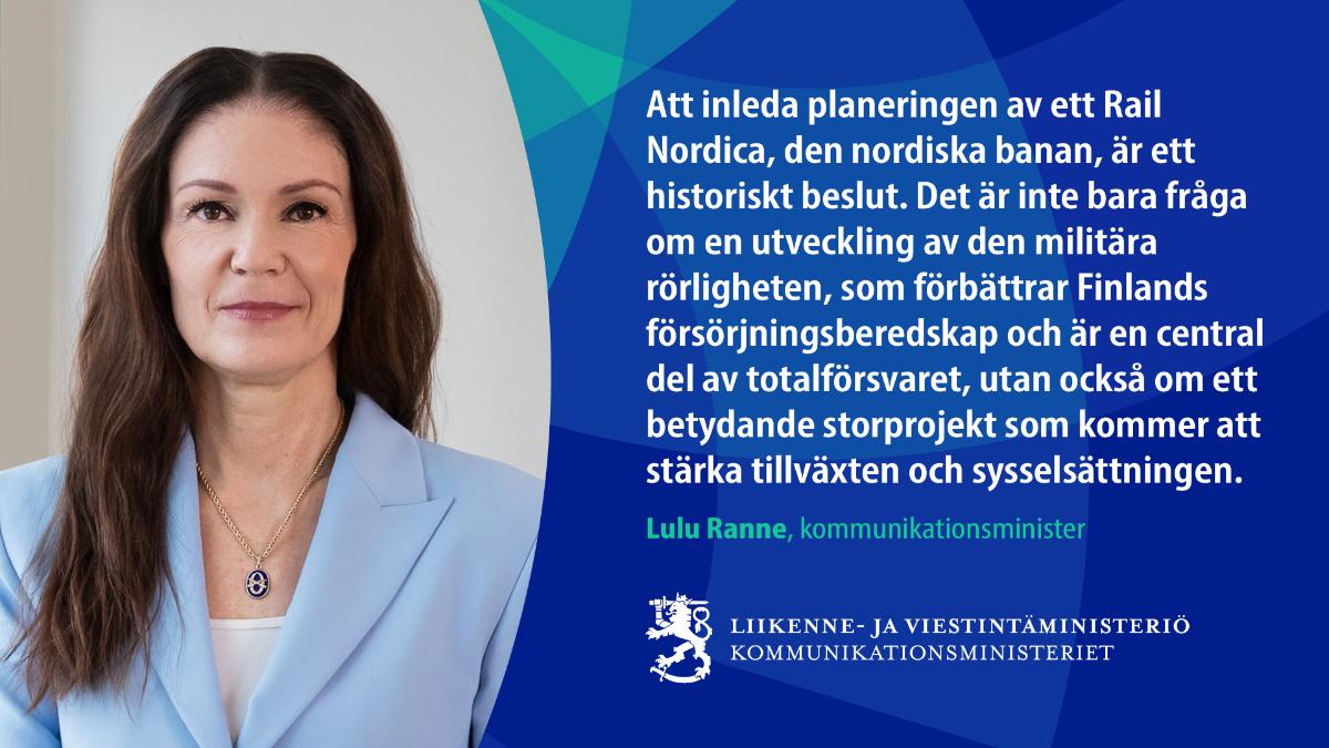 Kommunikationsminister Lulu Ranne.