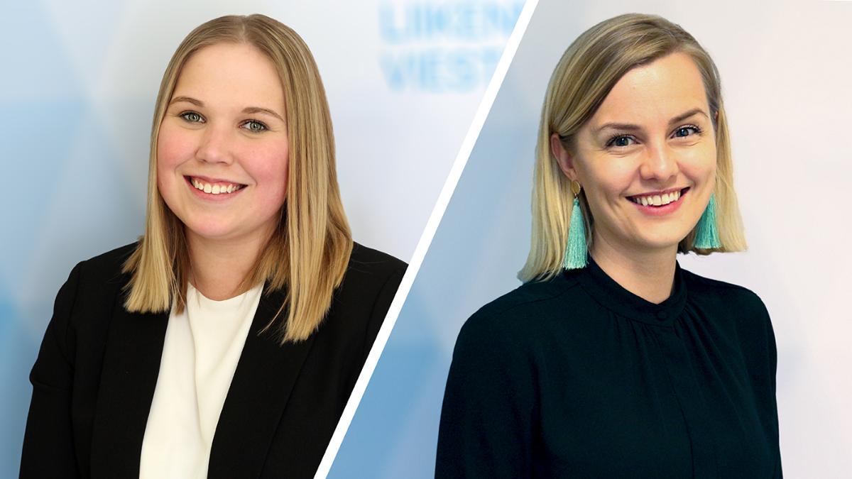 Laura Kolinen, ylitarkastaja ja Maija Rekola, erityisasiantuntija (Kuva: LVM)