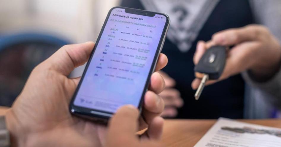An electronic mobile driving license (Picture: Trafi/Matti Immonen)
