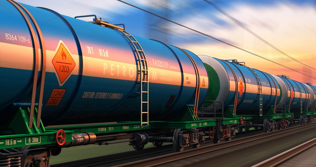 Kuvituskuva. Vaarallisten aineiden rautatiekuljetus. (Kuva: Shutterstock)