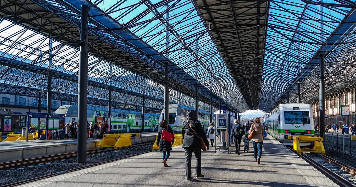 Helsingfors järnvägsstation (Bild: Yuru24/Shutterstock)