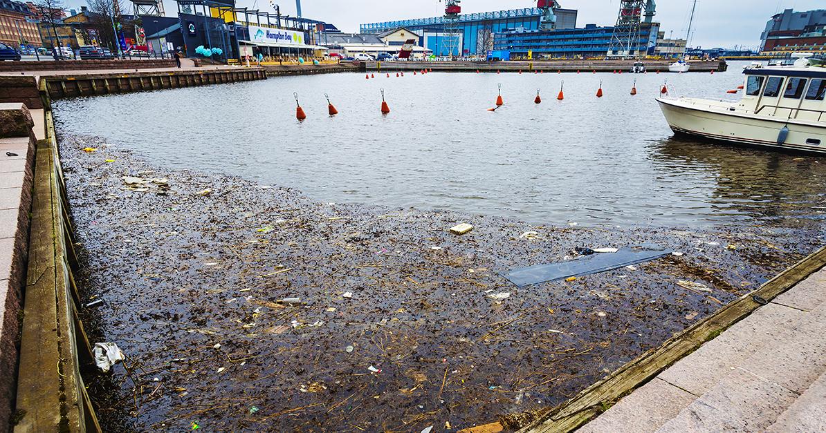 Litter and trash in the sea. Photo: Woody Alec/Shutterstock