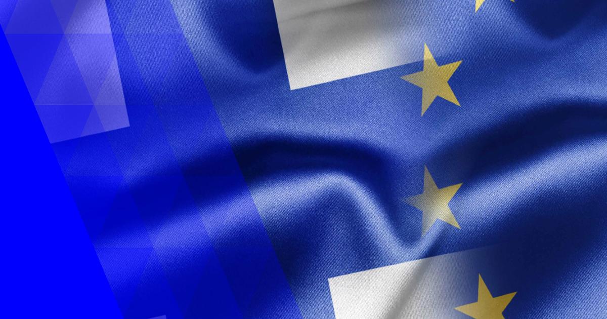 Suomen ja EU:n liput (Kuva: LVM, Shutterstock)