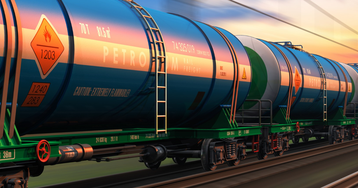 Vaarallisten aineiden raidekuljetus (Kuva: Shutterstock)