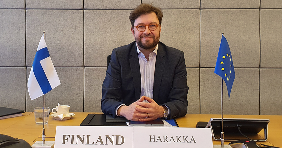 Liikenne- ja viestintäministeri Timo Harakka (Kuva: LVM)