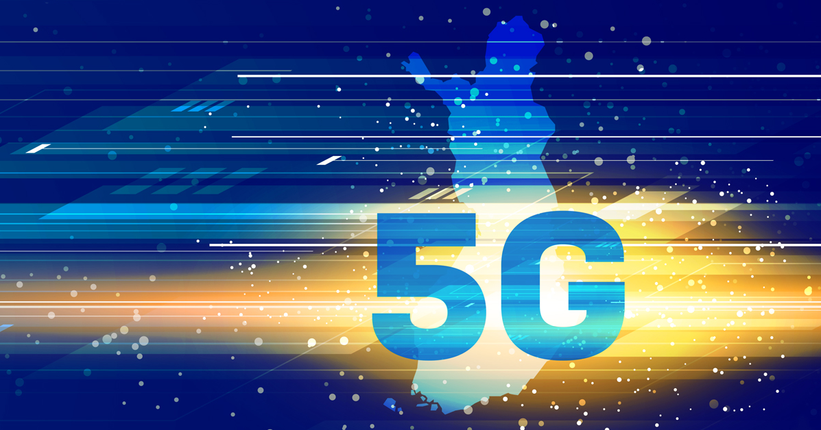 5G and map of Finland. (Picture: Ministry of Transport and Communications)