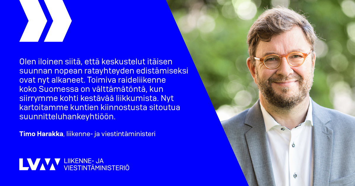 Minister of Transport and Communications Timo Harakka