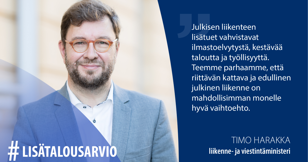Liikenne- ja viestintäministeri Timo Harakka (Kuva: LVM)