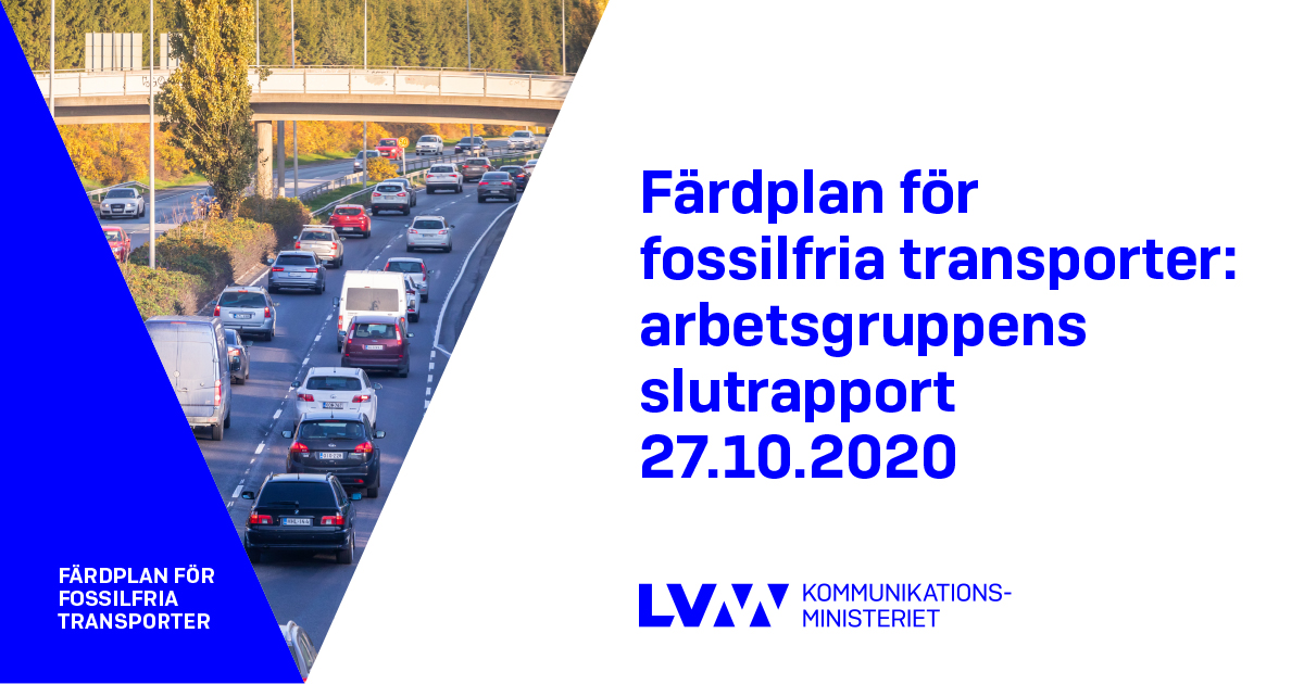 Färdplan för fossilfria transporter: arbetsgruppens slutsrapport 27.10.2020 (Foto: LVM och Rodeo / Juha Tuomi)