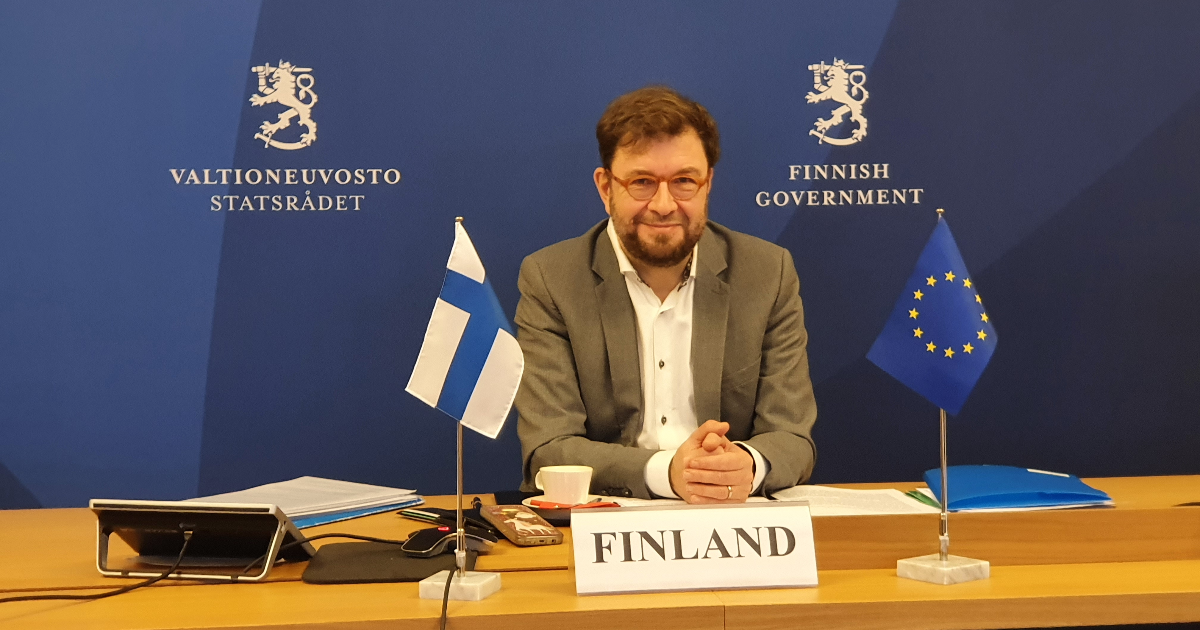 Minster of Transport and Communications Timo Harakka (Photo: Ministry of Transport and Communications)