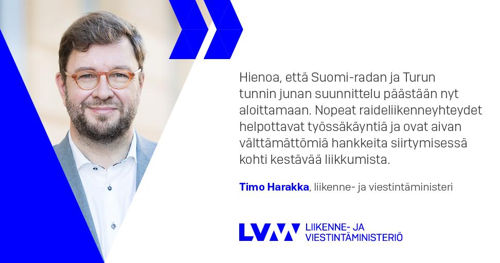 Minister of Transport and Communications Timo Harakka