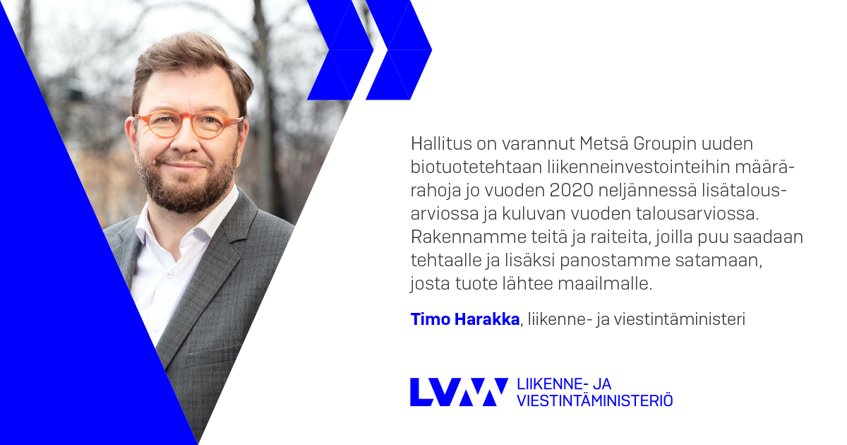 Liikenne- ja viestintäministeri Timo Harakka (Kuva: LVM)