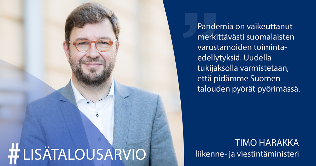 Liikenne- ja viestintäministeri Timo Harakka. (Kuva: Laura Kotila / VNK)