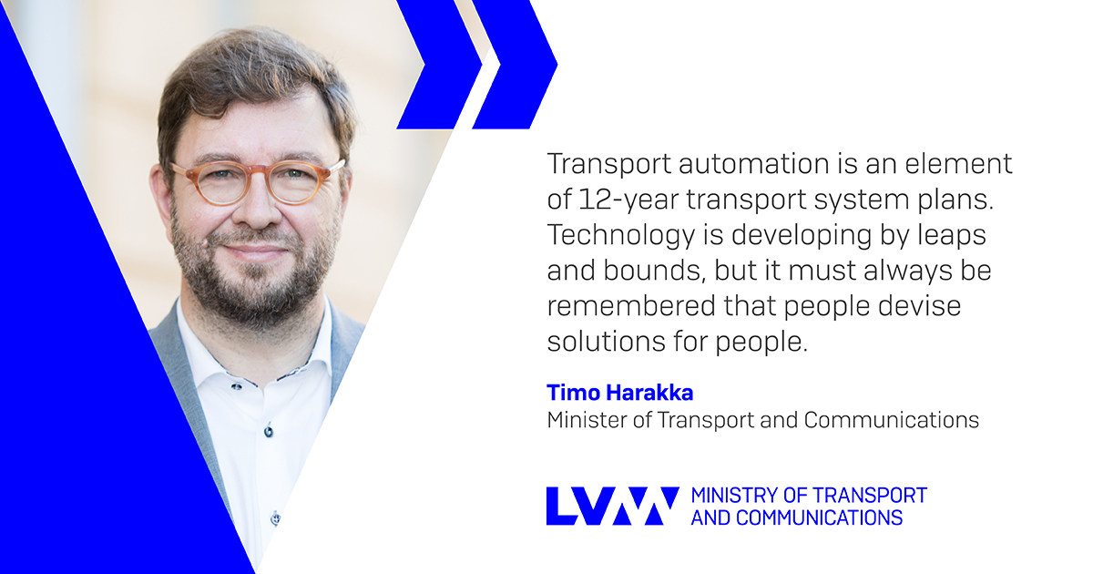 Timo Harakka, Minister of Transport and Communications (Photo: Ministry of Transport and Communications, Laura Kotila/Finnish Government)