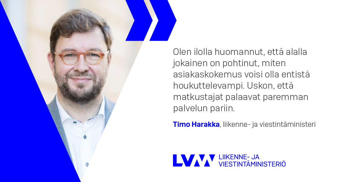 Liikenne- ja viestintäministeri Timo Harakka (Kuva: LVM)