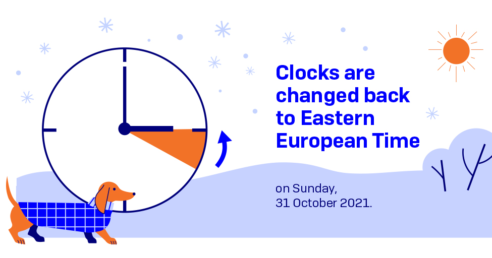 Clocks are changed back to Eastern European Time (Photo: LVM).