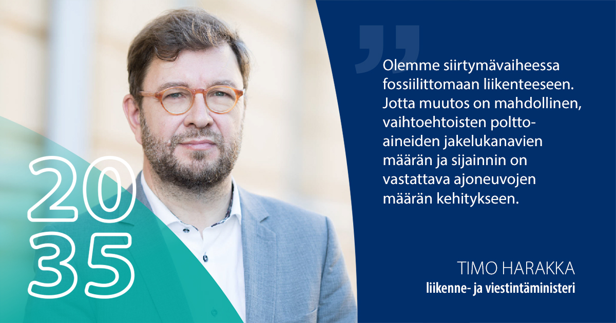Liikenne- ja viestintäministeri Timo Harakka. (Kuva: Laura Kotila / VNK)