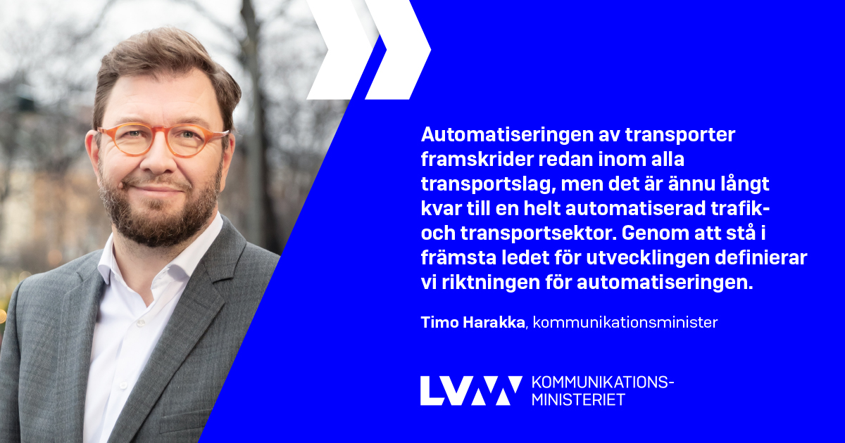 Kommunikationsminister Timo Harakka (Bild: Suvi-Tuuli Kankaanpää,Keksi/KM)