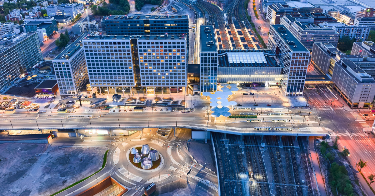 Pasila railway station from the air. (Photo: Shutterstock)