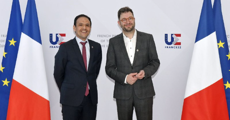 Cédric O, Minister of State for Digital Affairs and Electronic Communications, France, and Timo Harakka, Minister of Transport and Communications (Photo: The French Presidency of the Council of the European Union)