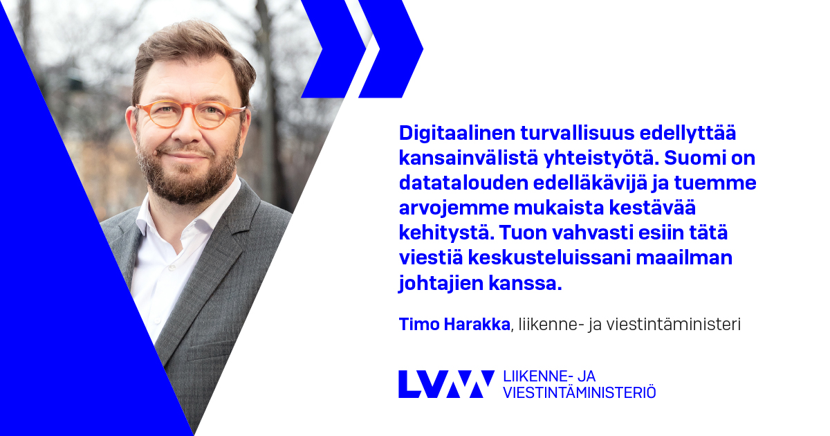 Liikenne- ja viestintäministeri Timo Harakka (Kuva: Suvi-Tuuli Kankaanpää, Keksi)