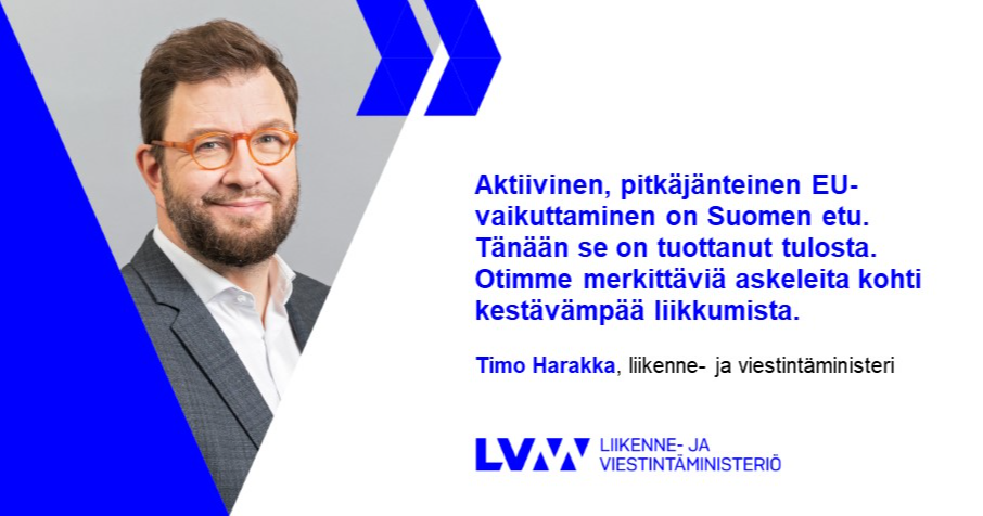 Liikenne- ja viestintäministeri Timo Harakka (Kuva: Suvi-Tuuli Kankaanpää, Keksi / LVM)