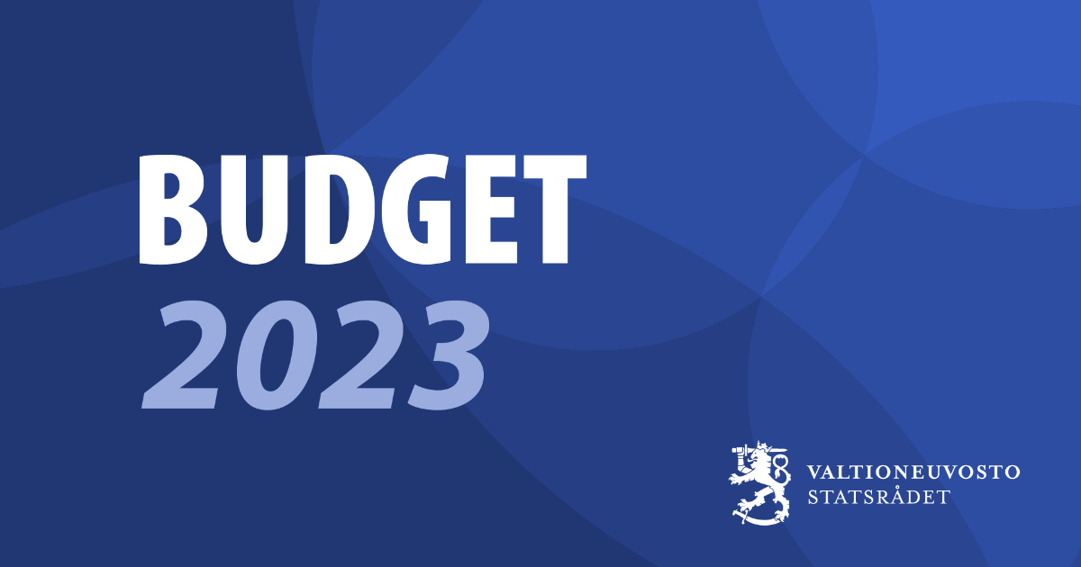 Budget 2023 (Bild: Statsrådet)