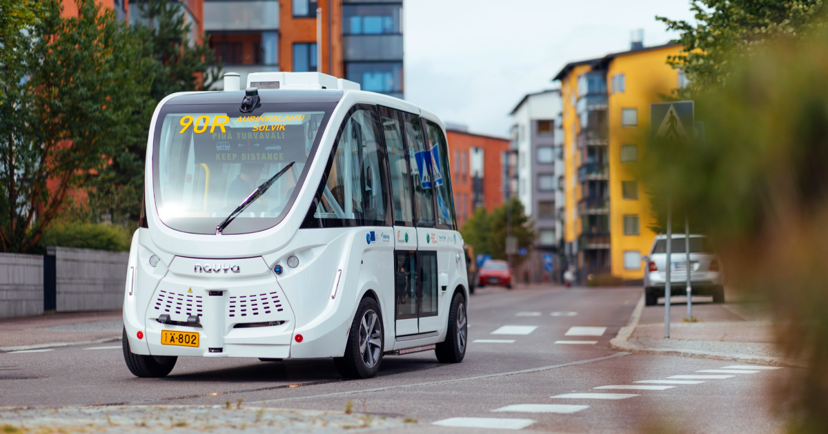A robot bus. (Image: Mika Pakarinen, Keksi/LVM)