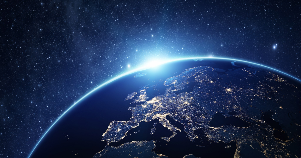 Europa från rymden (Bild: Shutterstock)