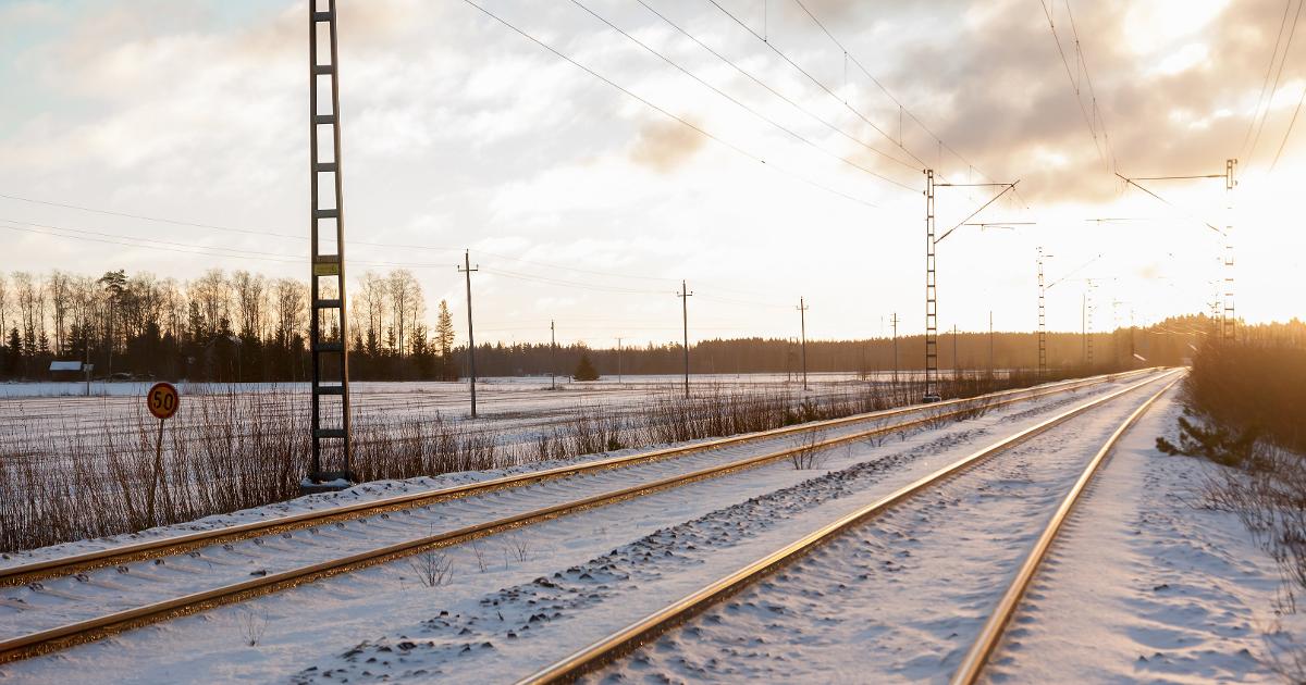 Junarata Kouvolassa (Kuva: Shutterstock)