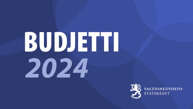 Kuvassa teksti Budjetti 2024