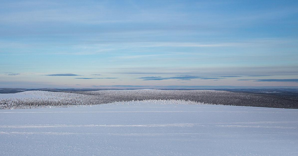 Talvinen maisema Suomen Lapista (Kuva: Shutterstock)