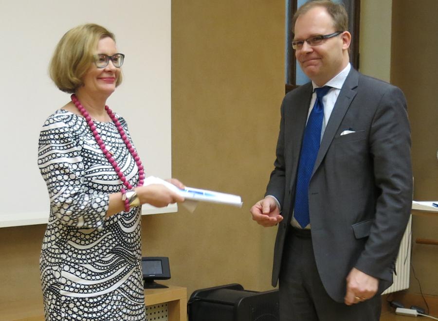 Ministeri Risikko, yksikönpäällikkö Nyberg (kuva LVM)