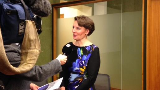 Minister Anne Berner, nationell informationssäkerhetsstrategi (Foto: LVM)