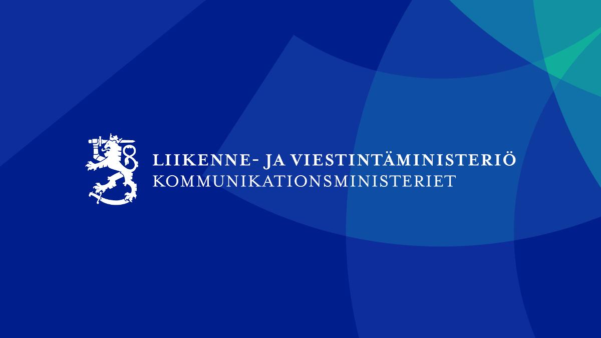 Kuvassa kirjoitettuna teksti liikenne- ja viestintäministeriö