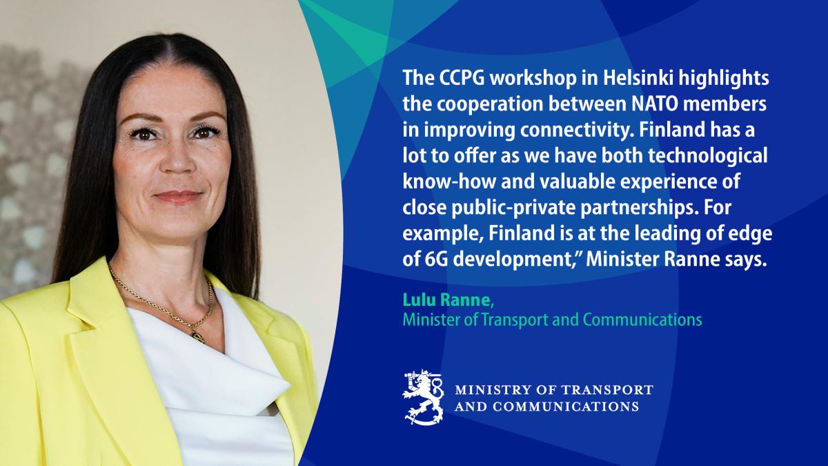 Liikenne- ja viestintäministeri Lulu Ranne