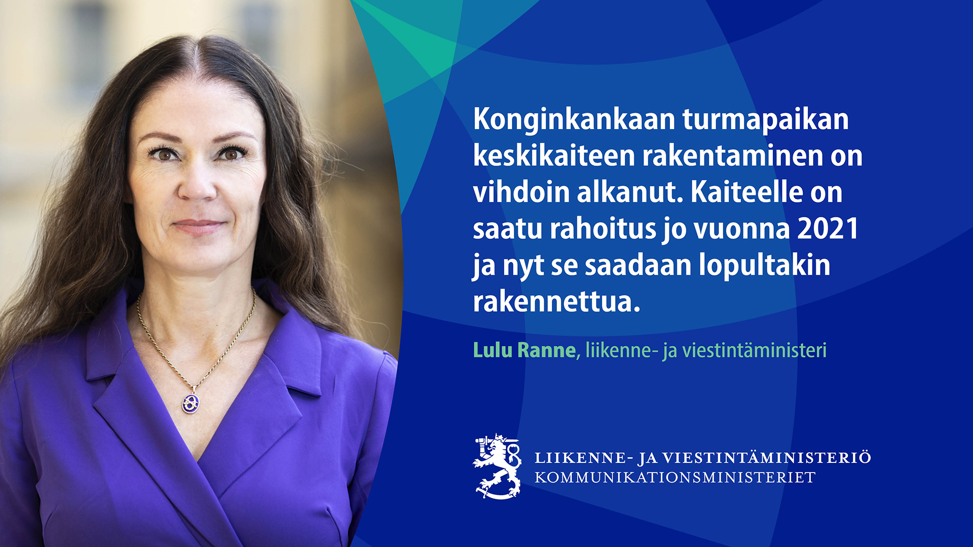 Kommunikationsminister Lulu Ranne. (Bild: Fanni Uusitalo, VNK)