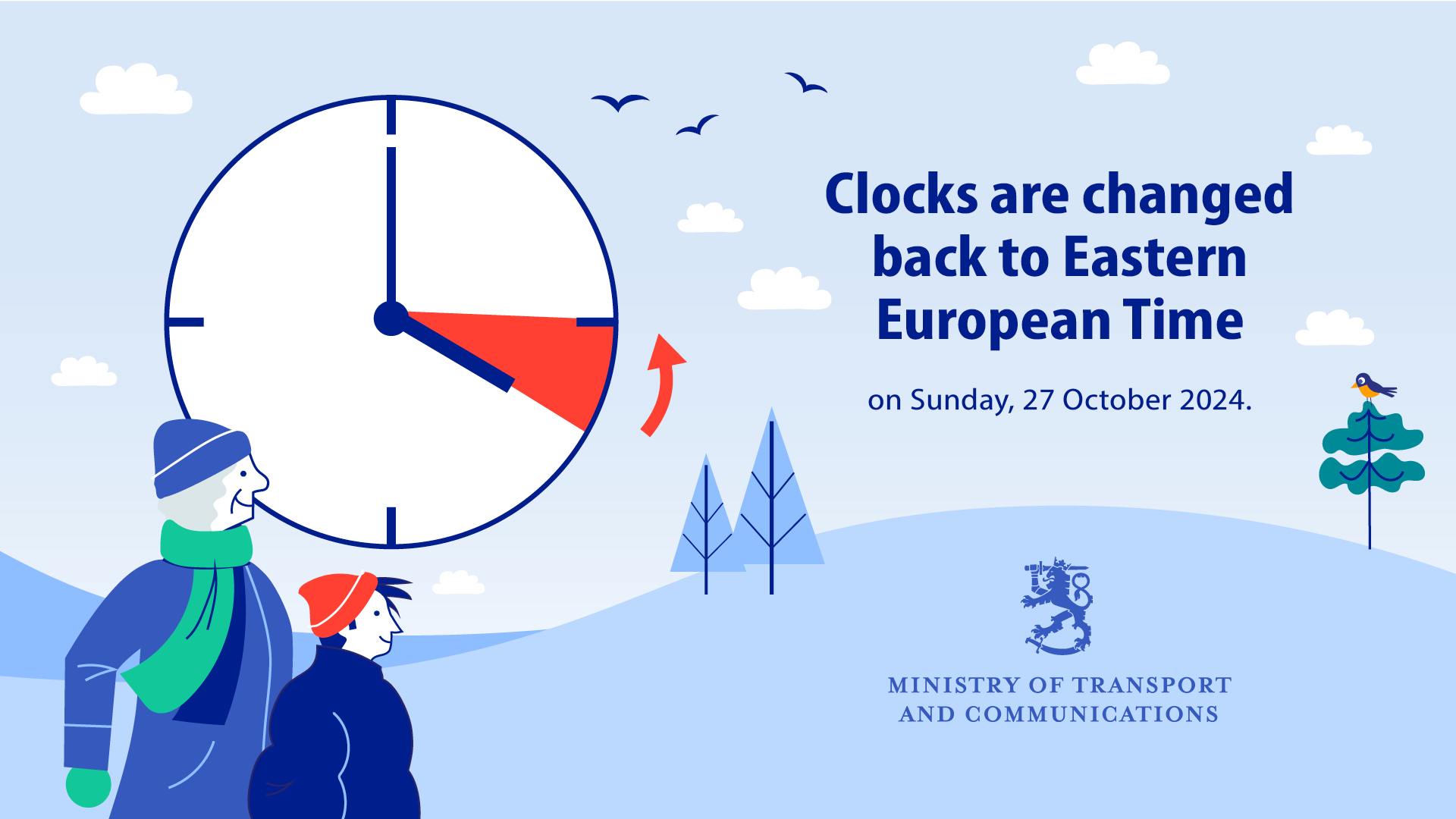 Clocks are changed back to Eastern European Time. (Image: LVM)