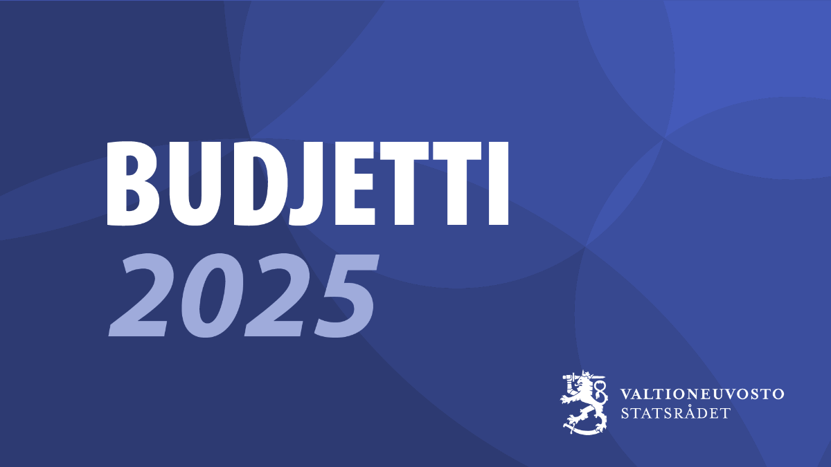 Kuvassa on kirjoitettuna teksti Budjetti 2025