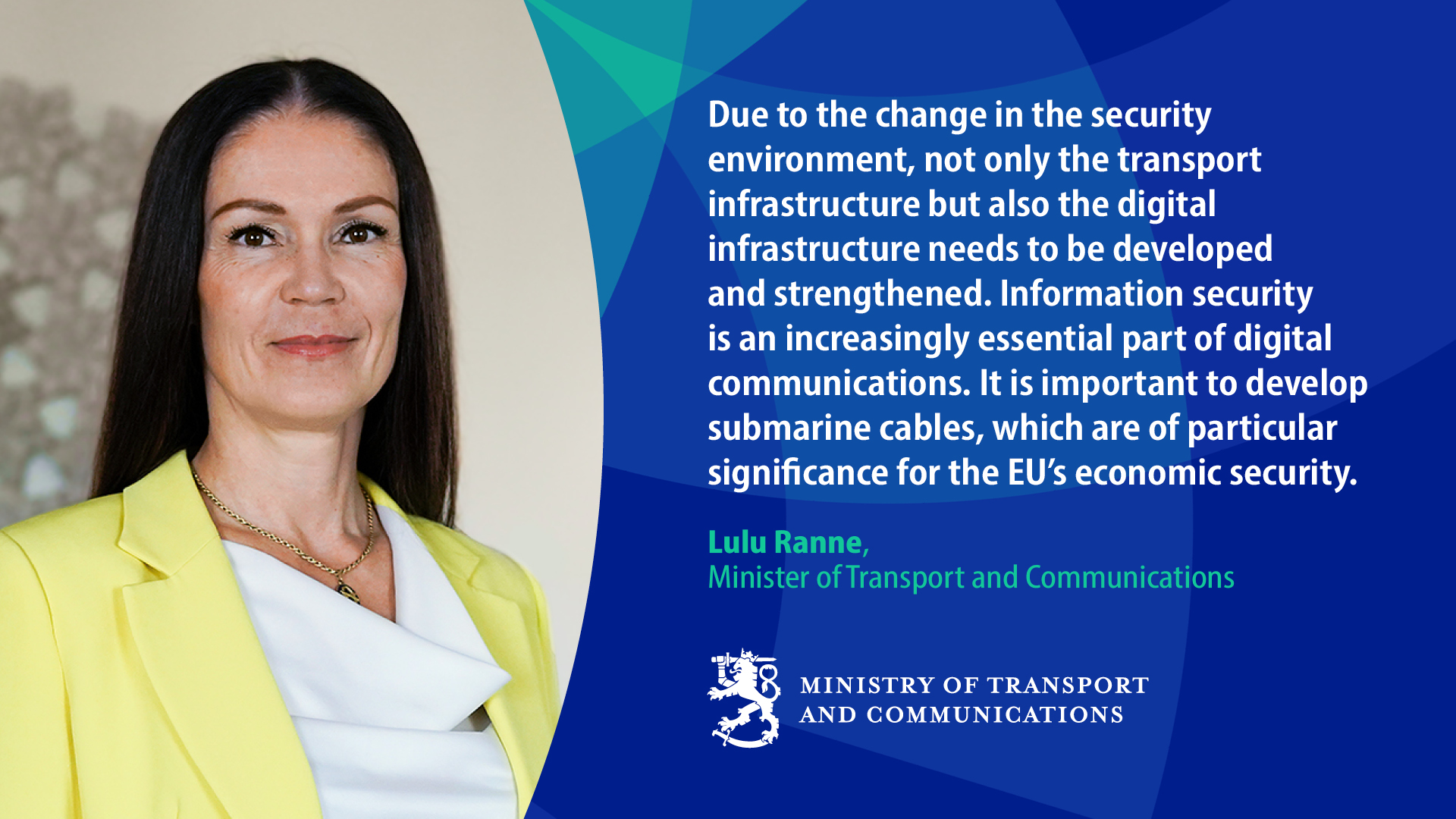 Minister Ranne Changed security situation requires investment in