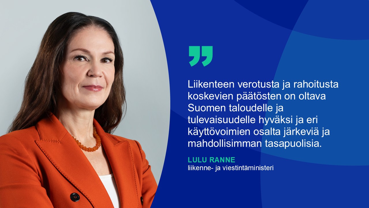 Liikenne- ja viestintäministeri Lulu Ranne (Kuva: Katri Lehtola, Keksi)