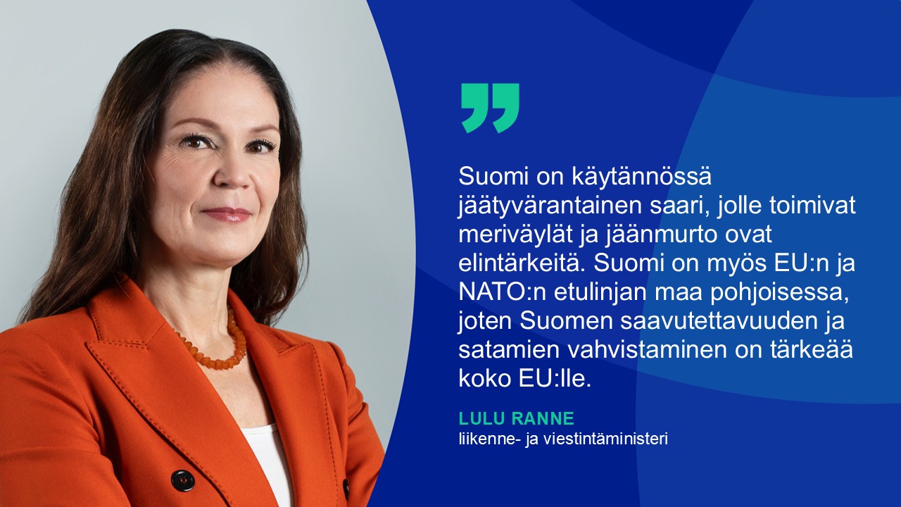 Liikenne- ja viestintäministeri Lulu Ranne (Kuva: Katri Lehtola, Keksi)