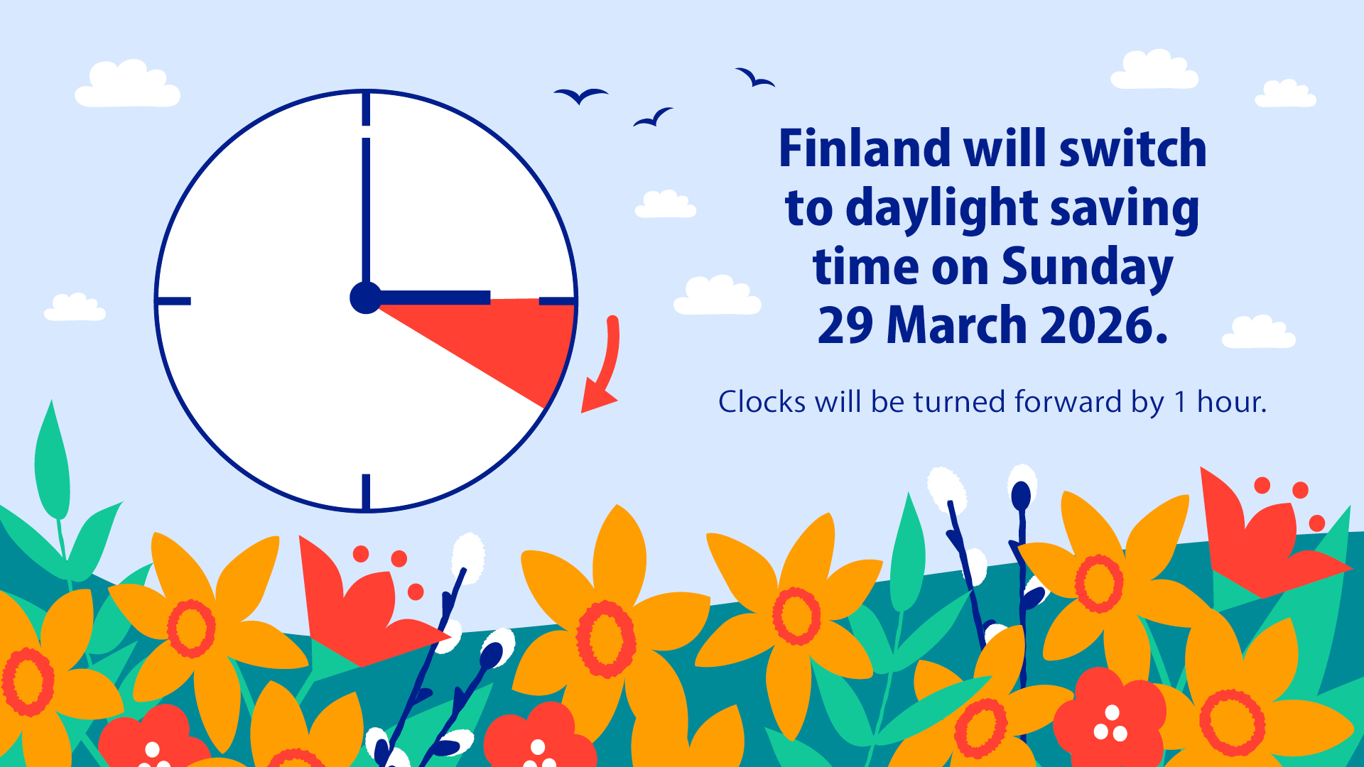 Finland will switch to daylight saving time (Image: Ministry of Transport and Communications)